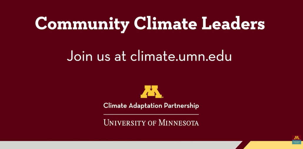 Community Climate Leaders Title Card Community Climate Leaders Title Card